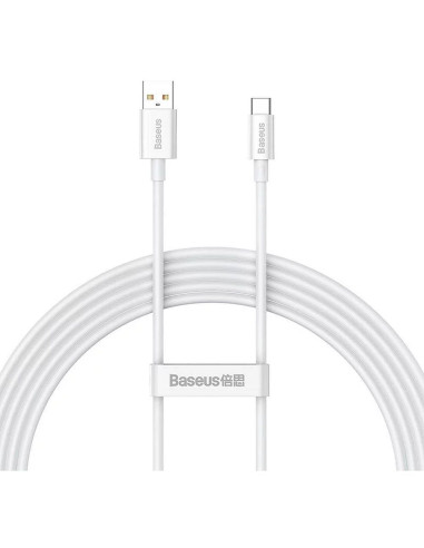 BASEUS Câble USB A vers Type C PD 6A 100W P10320102214-03 2 m blanc