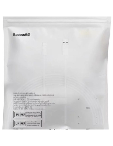 BASEUS Câble USB A vers Type C PD 6A 100W P10320102214-03 2 m blanc