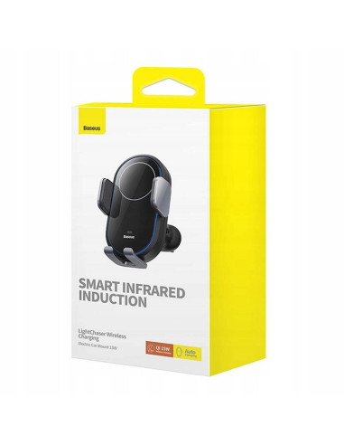 Support voiture inductif automatique BASEUS compatible avec MagSafe 15W BS-CM020 noir