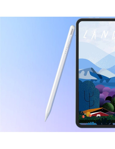 BASEUS Stylet capacitif actif compatible iPad + câble Type C vers Type C 130 mAh Smooth Writing 2 Lite P80015802213-01/BS-PS010 