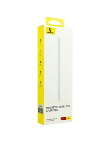 BASEUS stylet actif capacitif avec charge inductive compatible iPad 125 mAh P80015803213-00 blanc
