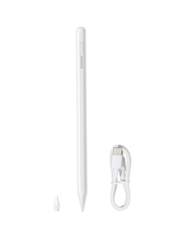 BASEUS stylet capacitif actif avec charge inductive compatible iPad + câble Type C vers Type C 125 mAh Stylus Dual P80015802213-