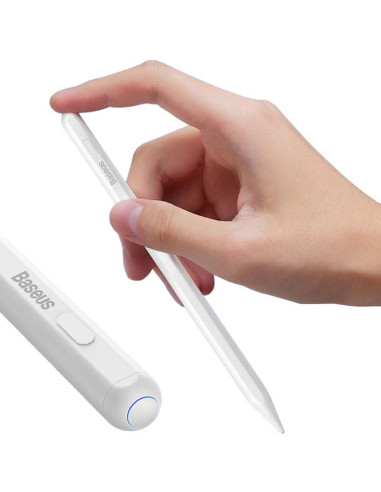 BASEUS stylet capacitif actif avec charge inductive compatible iPad + câble Type C vers Type C 125 mAh Stylus Dual P80015802213-