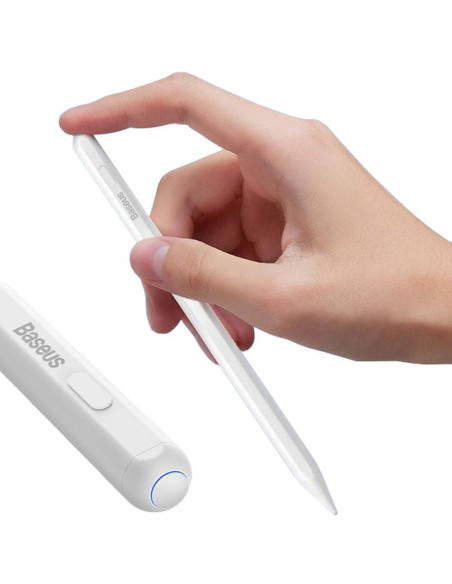 BASEUS stylet capacitif actif avec charge inductive compatible iPad + câble Type C vers Type C 125 mAh Stylus Dual P80015802213-
