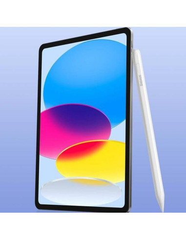 BASEUS stylet capacitif actif avec charge inductive compatible iPad + câble Type C vers Type C 125 mAh Stylus Dual P80015802213-