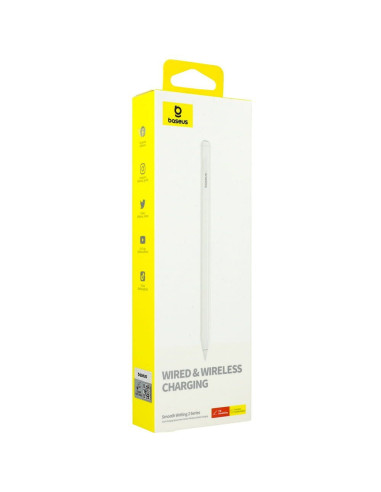 BASEUS stylet capacitif actif avec charge inductive compatible iPad + câble Type C vers Type C 125 mAh Stylus Dual P80015802213-