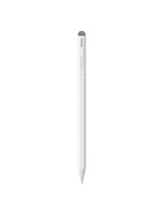 BASEUS Stylet capacitif actif compatible iPad + câble Type C vers Type C Stylet d'écriture LED 130 mAh P80015802213-00 blanc
