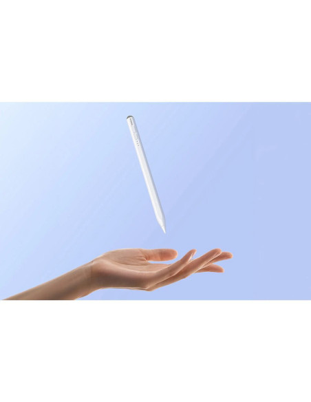 BASEUS Stylet capacitif actif compatible iPad + câble Type C vers Type C Stylet d'écriture LED 130 mAh P80015802213-00 blanc