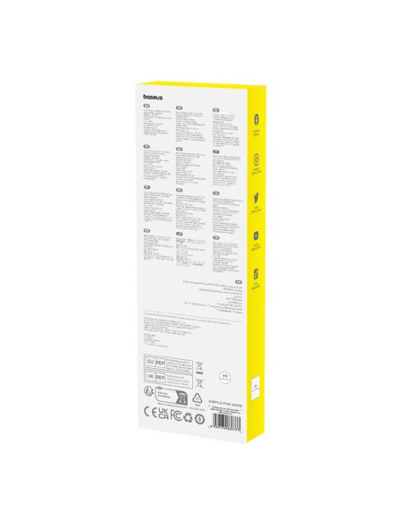 BASEUS Stylet capacitif actif compatible iPad + câble Type C vers Type C Stylet d'écriture LED 130 mAh P80015802213-00 blanc