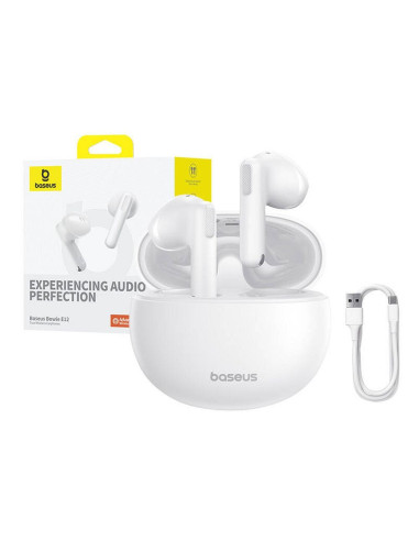 Écouteurs sans fil bluetooth BASEUS TWS Bowie E12 blanc