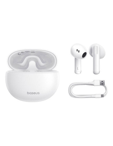 Écouteurs sans fil bluetooth BASEUS TWS Bowie E12 blanc