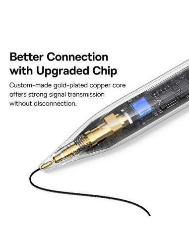 BASEUS Stylet capacitif actif compatible iPad + câble USB A vers Lightning 130 mAh Smooth Writing 2 Lite P80015806211-03/BS-PS02