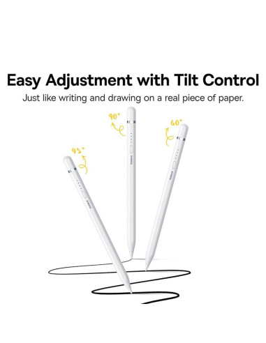 BASEUS Stylet capacitif actif compatible iPad + câble USB A vers Lightning 130 mAh Smooth Writing 2 Lite P80015806211-03/BS-PS02
