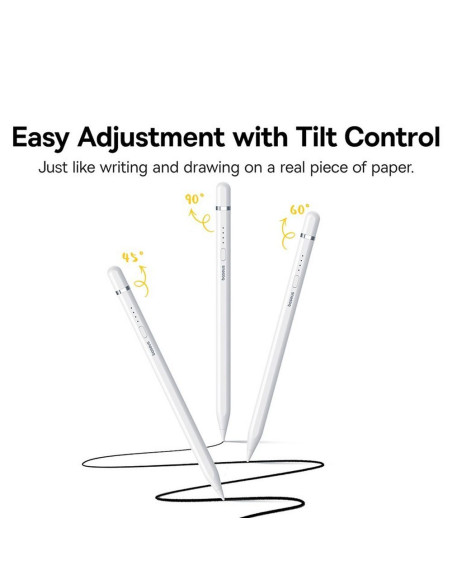 BASEUS Stylet capacitif actif compatible iPad + câble USB A vers Lightning 130 mAh Smooth Writing 2 Lite P80015806211-03/BS-PS02