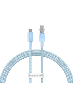 Câble BASEUS Type C vers Type C PD 6A 100W Explorer P10319703311-00 / CB000043 1 m bleu