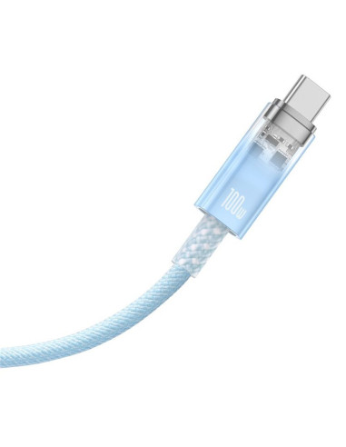 Câble BASEUS Type C vers Type C PD 6A 100W Explorer P10319703311-00 / CB000043 1 m bleu