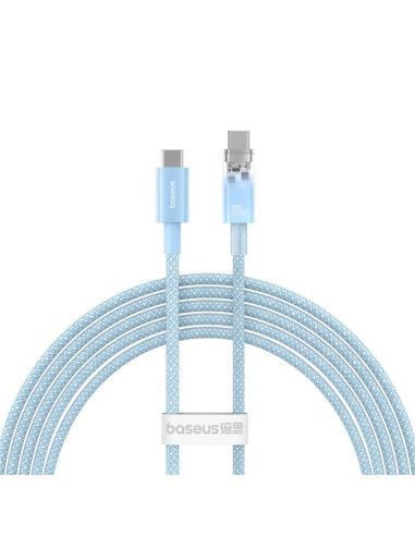 Câble BASEUS Type C vers Type C PD 6A 100W Explorer P10319703311-01 / CB000043 2 m bleu