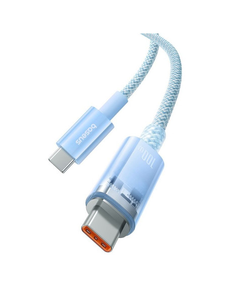 Câble BASEUS Type C vers Type C PD 6A 100W Explorer P10319703311-01 / CB000043 2 m bleu