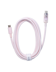 Câble BASEUS Type C vers Type C PD 6A 100W Explorer P10319703411-01 / CB000043 2 m rose