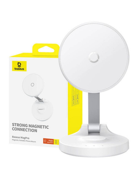 Support de bureau pliant magnétique BASEUS compatible avec Magsafe BS-HP016 blanc