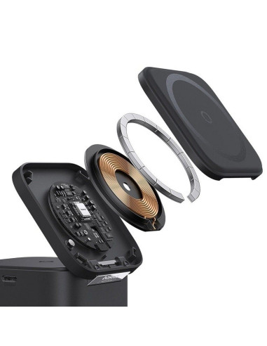 Chargeur inductif 2-en-1 BASEUS compatible avec MagSafe 3A 20W BS-W531 noir