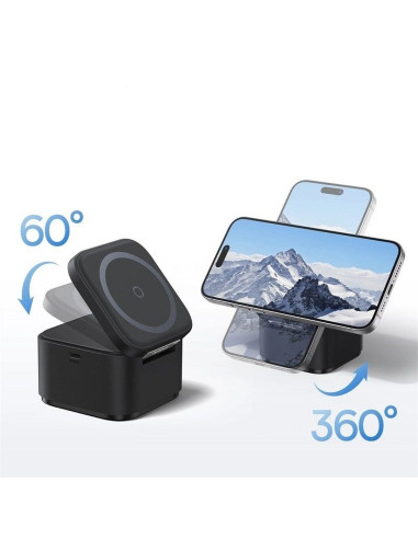 Chargeur inductif 2-en-1 BASEUS compatible avec MagSafe 3A 20W BS-W531 noir
