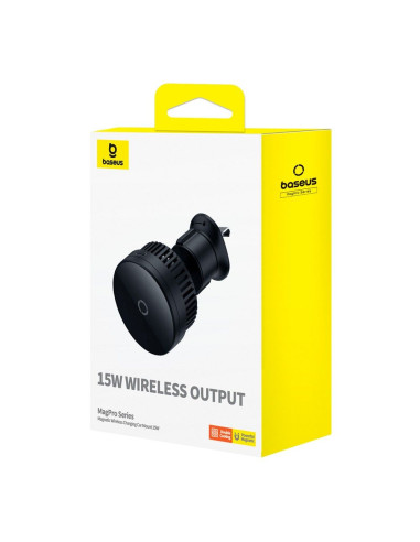 Support voiture à induction BASEUS compatible avec MagSafe 15W MagPro noir