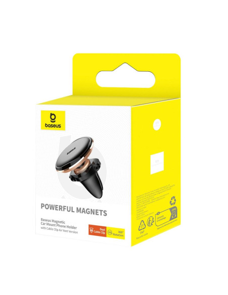 Support voiture magnétique BASEUS pour grille C40141201G13-00 noir