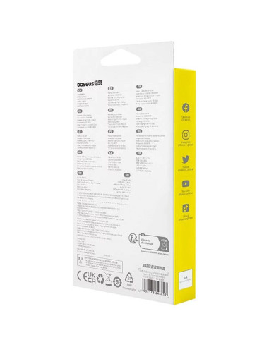 Câble BASEUS Type C vers Type C PD3.1 240W 8K 60Hz CB000068 1 m noir