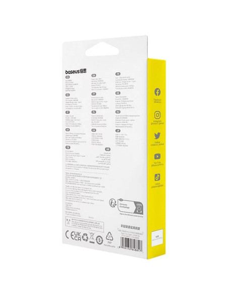 Câble BASEUS Type C vers Type C PD3.1 240W 8K 60Hz CB000068 1 m noir