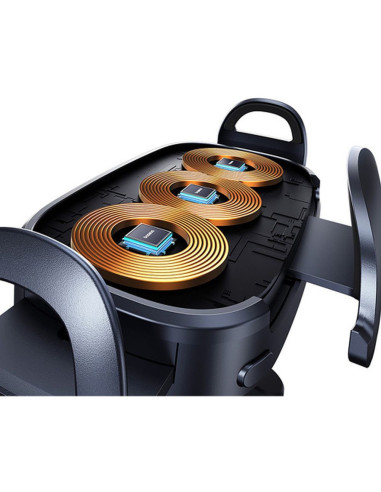 Support voiture à induction BASEUS pour grille 15W BS-CM029 noir