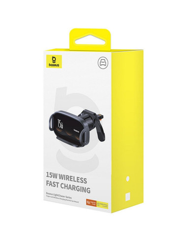 Support voiture à induction BASEUS pour grille 15W BS-CM029 noir