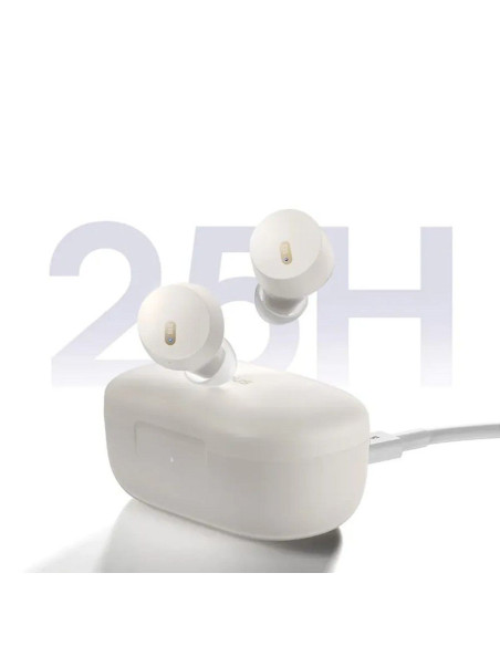 Écouteurs sans fil bluetooth BASEUS TWS ENC IPX4 Bowie E18 blanc