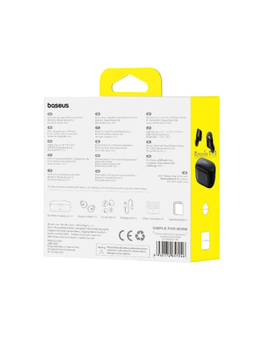 BASEUS wireless earphones bluetooth TWS ENC IPX4 Bowie E18 black