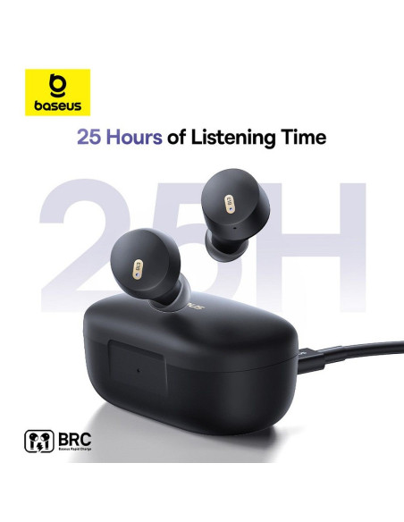 BASEUS wireless earphones bluetooth TWS ENC IPX4 Bowie E18 black