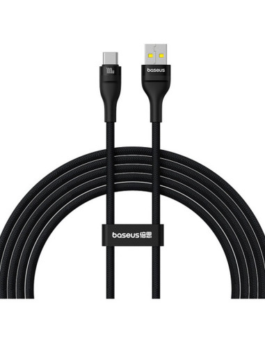 BASEUS USB A vers Type C PD QC 5A 100W Flash cable P10311804111-01 2 m noir