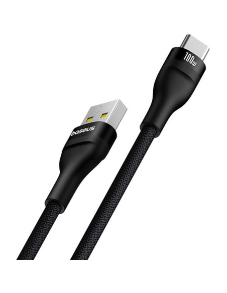 BASEUS USB A vers Type C PD QC 5A 100W Flash cable P10311804111-01 2 m noir