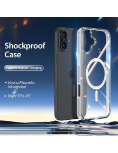 DUX DUCIS Clin - Case transparente compatible avec MagSafe pour iPhone 16 Plus 2