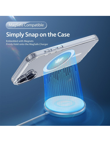 DUX DUCIS Clin - Case transparente compatible avec MagSafe pour iPhone 16 Plus