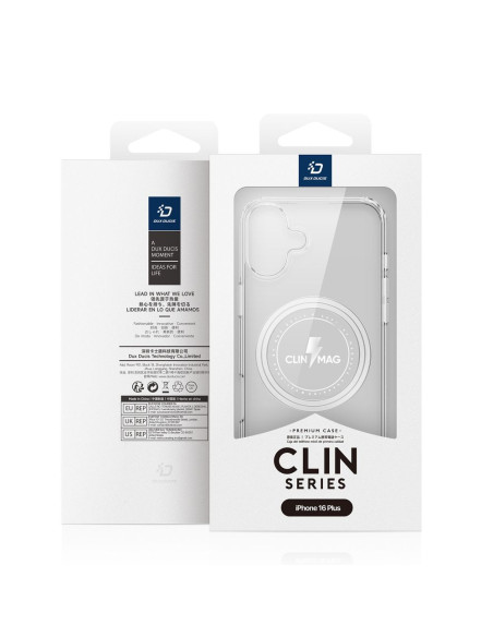 DUX DUCIS Clin - Case transparente compatible avec MagSafe pour iPhone 16 Plus