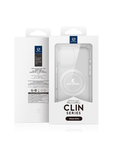 DUX DUCIS Clin - Case transparente compatible avec MagSafe pour iPhone 16 Pro