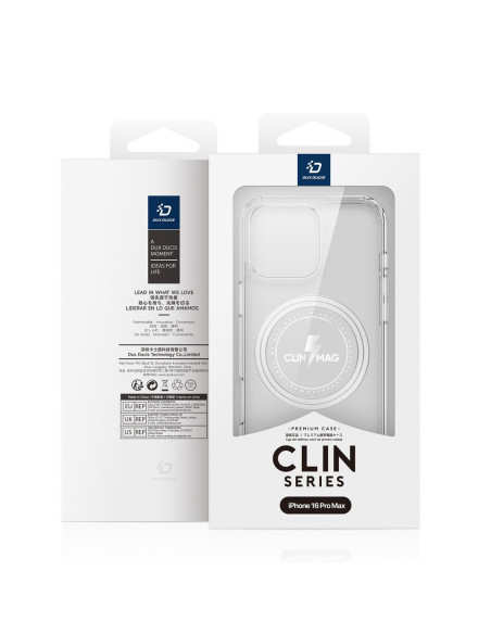 DUX DUCIS Clin - Case transparente compatible MagSafe pour iPhone 16 Pro Max