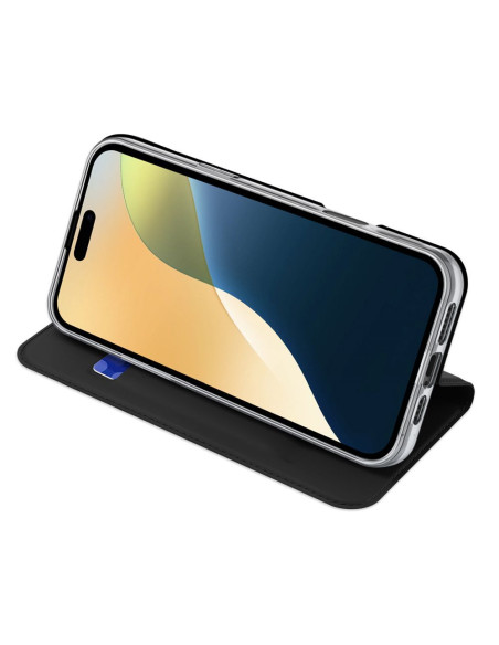 DUX DUCIS Skin Pro - Coque à rabat pour Apple iPhone 16 noir