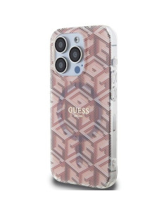 Véritable Case GUESS GUHMP15LHGCUSTGP pour iPhone 15 Pro Max (Compatible avec Magsafe / IML GCUBE / pink) 2