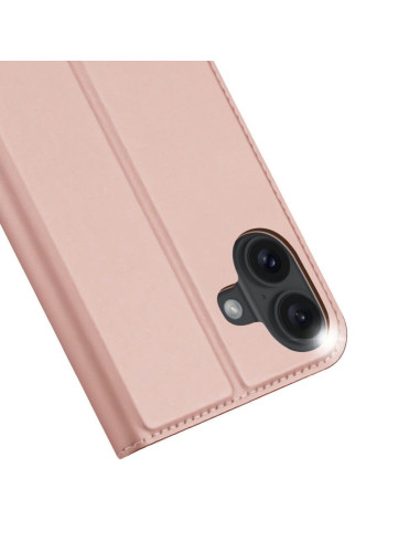 DUX DUCIS Skin Pro - Coque à rabat pour Apple iPhone 16 Plus rose