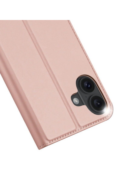 DUX DUCIS Skin Pro - Coque à rabat pour Apple iPhone 16 Plus rose