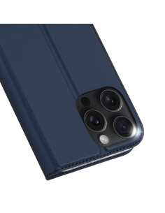 DUX DUCIS Skin Pro - Coque à rabat pour Apple iPhone 16 Pro Max bleu 2