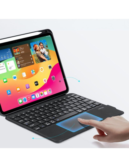 DUX DUCIS DK Case pliante avec clavier sans fil pour iPad Pro 11 (2024) noir