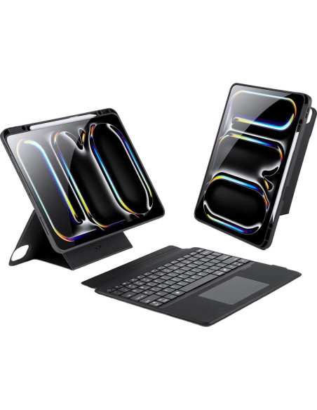 DUX DUCIS DK Case pliante avec clavier sans fil pour iPad Pro 13 (2024) noir
