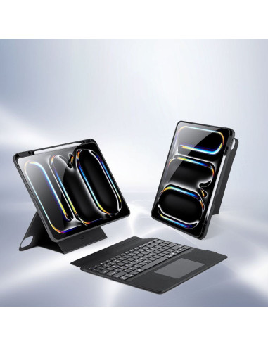 DUX DUCIS DK Case pliante avec clavier sans fil pour iPad Pro 13 (2024) noir